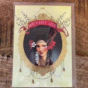 Papaya “Naughty List” Greeting Card